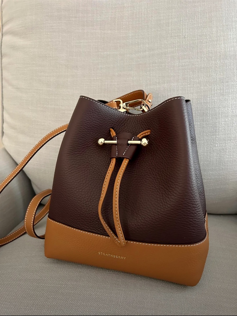 Strathberry Lana Osette Midi Bucket Bag